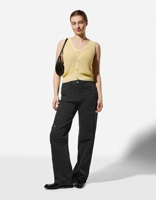 Jean - Coupe Straight Fit - Noir