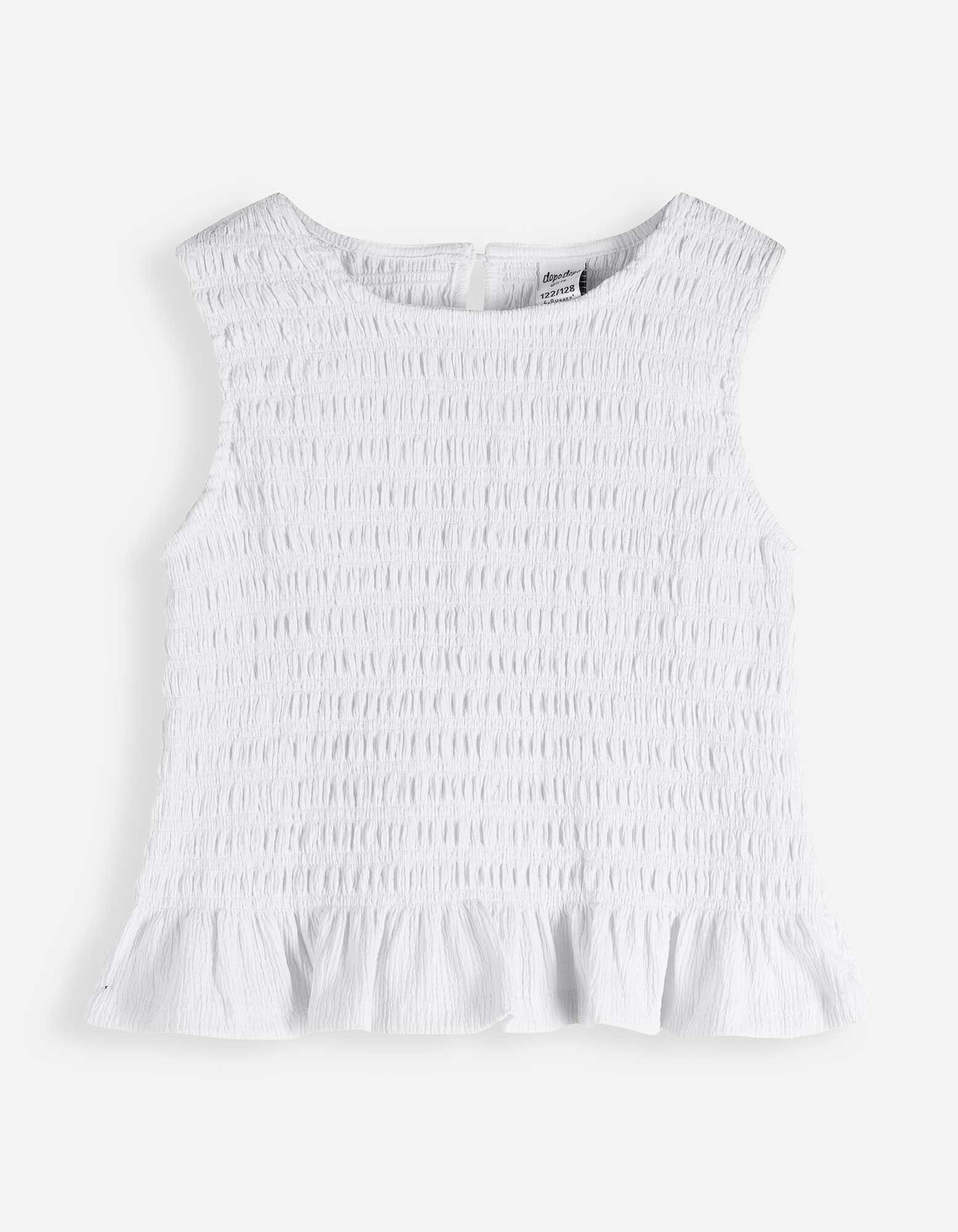 Blusenshirt - einfarbig - Wei&szlig;