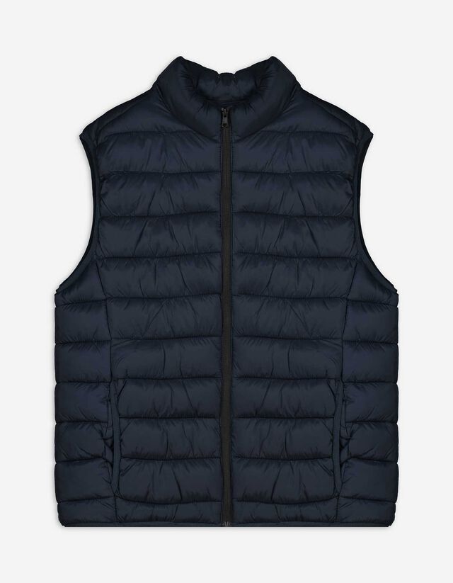Gilet - Opstaande kraag - donkerblauw