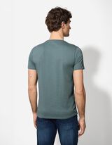 Majica kratek rokav - Napis - svetlo modra