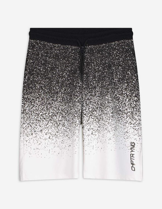 Bermuda hlače  - Športen sweat material - belo