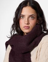 Šal - Ukrasne resice na završecima - tamno crvena