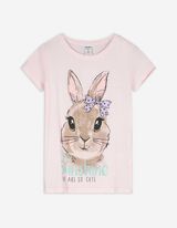 T-shirt - Print - roze
