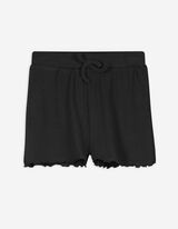 Shorts - Gerippt - dunkelgrau