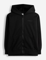 Sweatjacke - Oversized Fit - Schwarz
