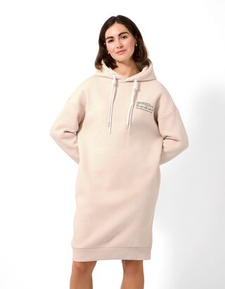 Midikleid - Sweat - Beige