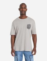 T-shirt - Impronta sul retro - beige