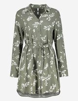 Blusa lunga - Chiusura tramite bottone - verde scuro