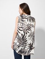 blůza - Potisk po celé ploše - bílá