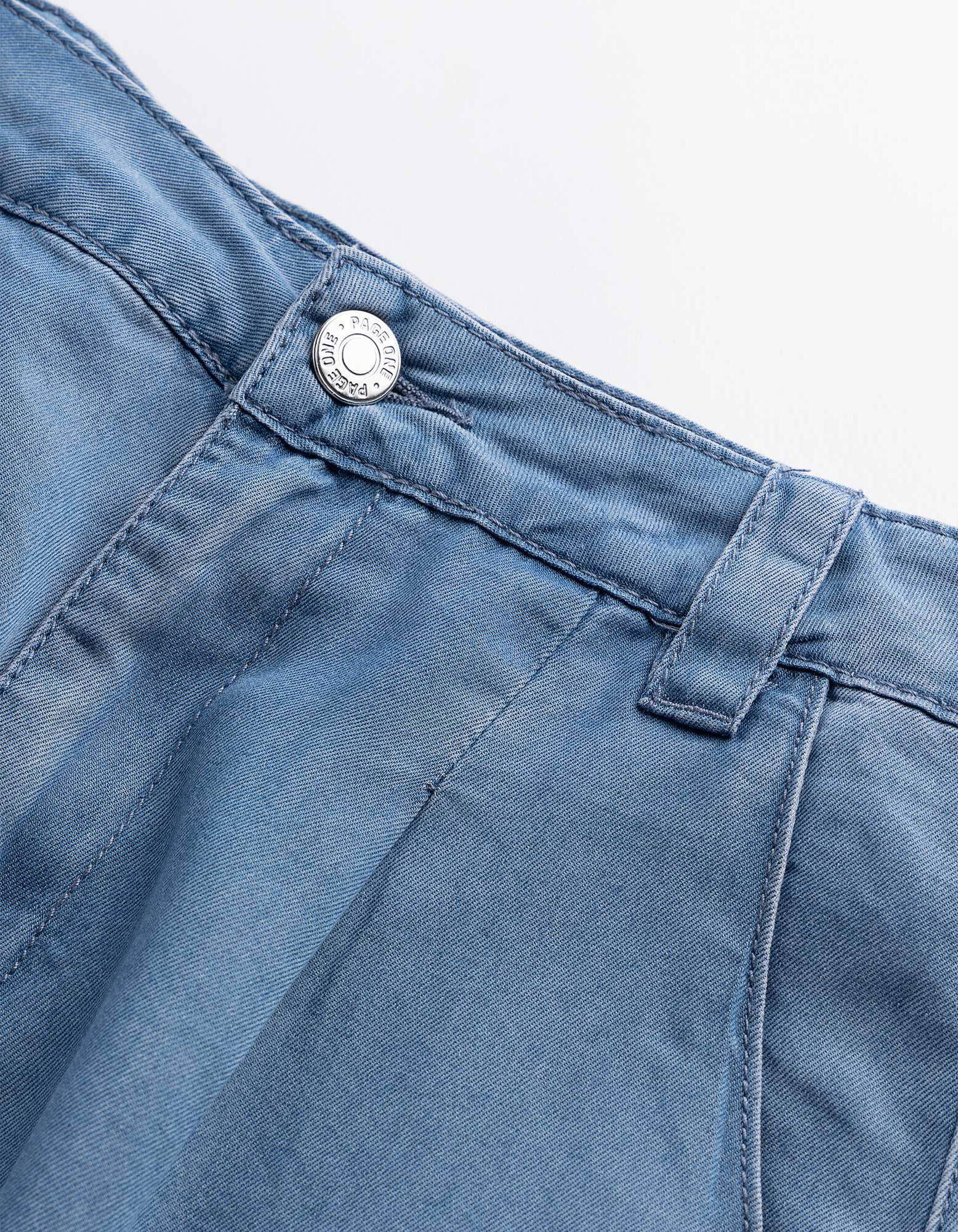 Short en jean - Coupe Regular Fit - bleu clair