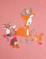 Pikakinnisest s&auml;rgist ja p&uuml;kstest koosnev pidžaamikomplekt  - S&auml;delev tr&uuml;kis - roosa