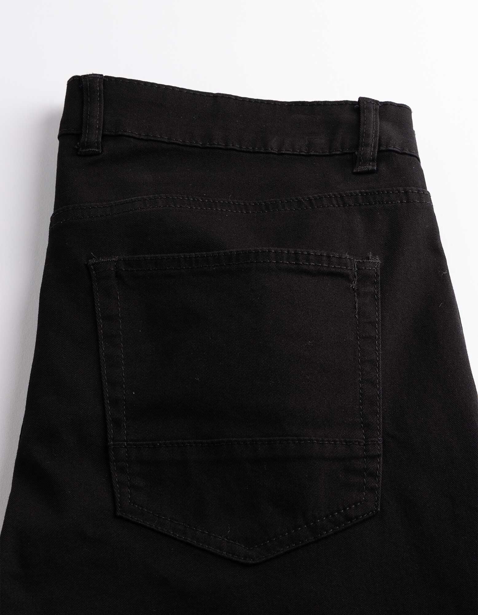 Hose - Straight Fit - Schwarz