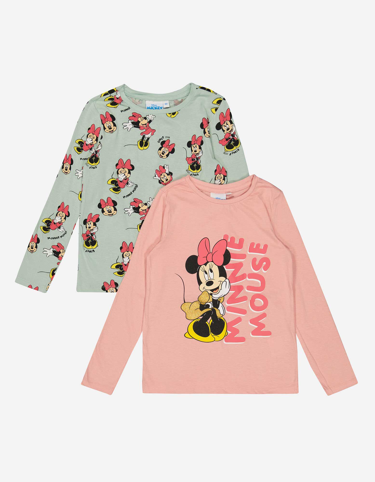 Tričko s dlh&yacute;mi ruk&aacute;vmi - Minnie Mouse - ruzova