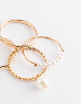 Ring - 4er-Pack - Goldfarben