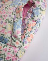 Prešívaná vesta - Celoplošný vzor - biely