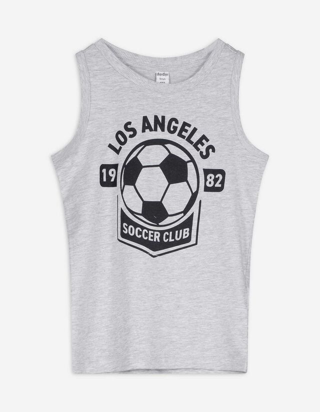 Tanktop - Frontprint - grau