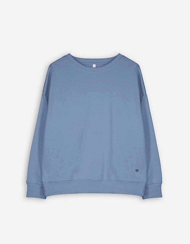 Sweatshirt - Ronde hals - lichtblauw