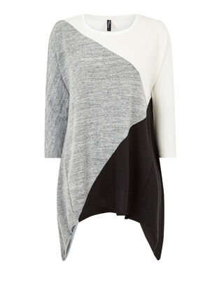 Damen Sweatshirt mit asymmetrischem Saum
