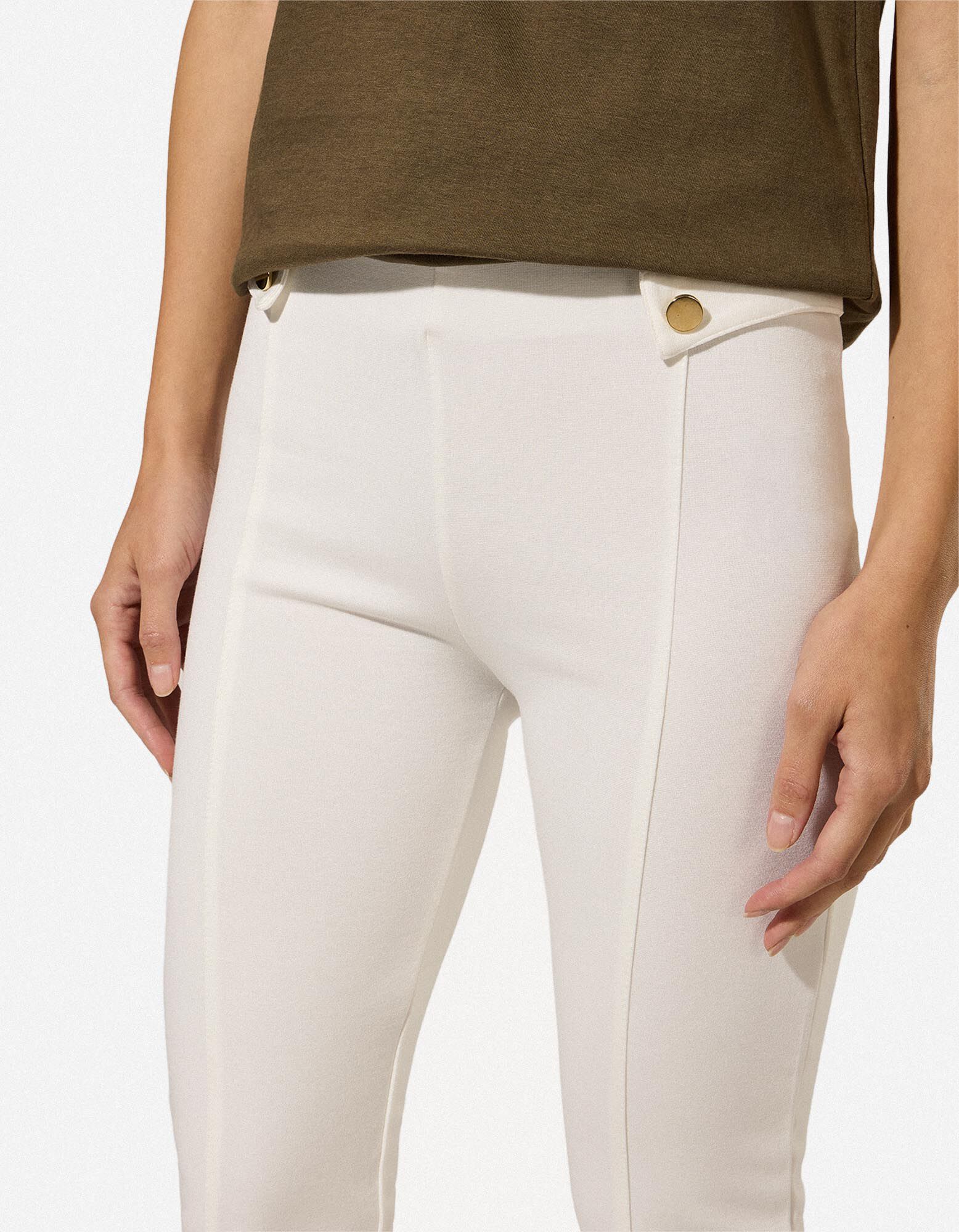Leggings - Viskose-Anteil - Off-White