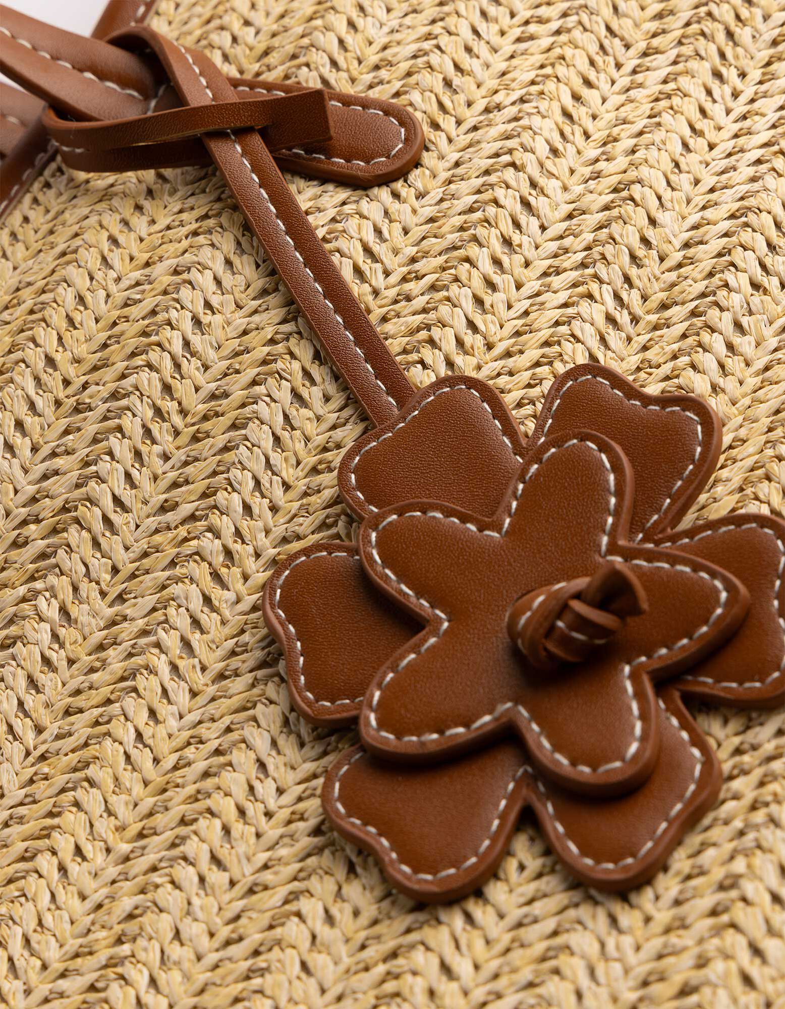 Tasche - Stroh - Beige