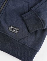 Tepláková bunda - Kapucňa - tmavomodra