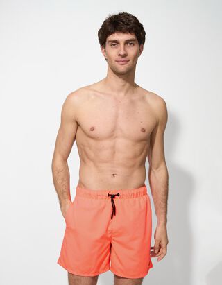 Badehose - einfarbig - hellrot