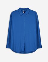 Hemdbluse - Leinen-Mix