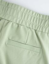 Laisvalaikio kelnės - Tamprus juosmuo - zalias