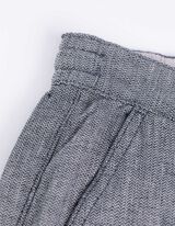 Chinohose - Leinen-Optik - dunkelblau