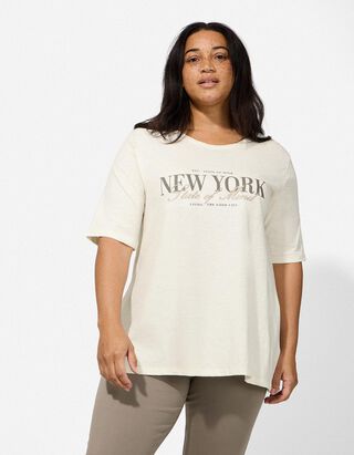 T-Shirt - Stickereien - wei&szlig;