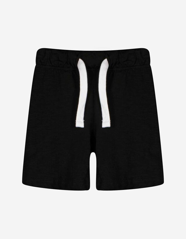 Shorts - einfarbig - schwarz