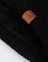 Apskritas šalikas - Vienspalviai - juodas