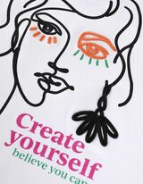 T-s&auml;rk - Puuvill - valge