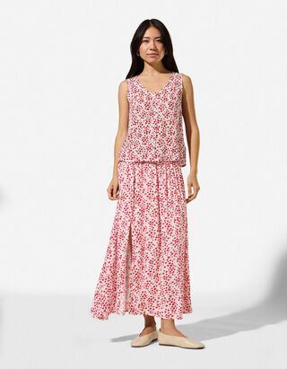 Rock - Florales Muster - Off-White