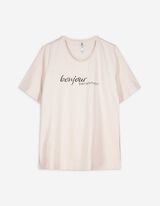 T-shirt - Contenuto di modal - beige