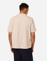 Poloshirt - Frontprint - beige