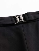 Culotte - Webstoff - Schwarz