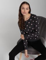 Pyjamashirt - Ribboorden - donkergrijs