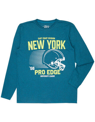 Herren Longsleeve in Melangeoptik