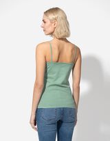 Top - Ozke naramnice - turkizna