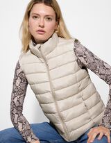 Steppweste - Steppnähte - beige