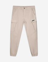 Cargobroek - Regular waist - beige