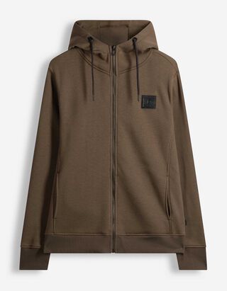 Sweatjacke - Kapuze - Braun