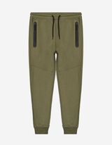 spodnie joggingowe - Straight Fit - ciemny zielony