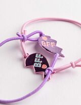 Freunschaftsarmband - Metallic-Details - Pink