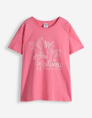 T-Shirt - Frontprint - pink