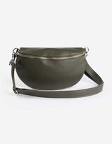 Bauchtasche - Lederoptik - dunkelgrün