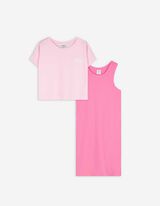 Ensemble t-shirt et robe - 2-in-1 - rose