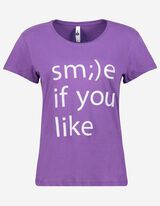 T-shirt - Statement - lilla scuro