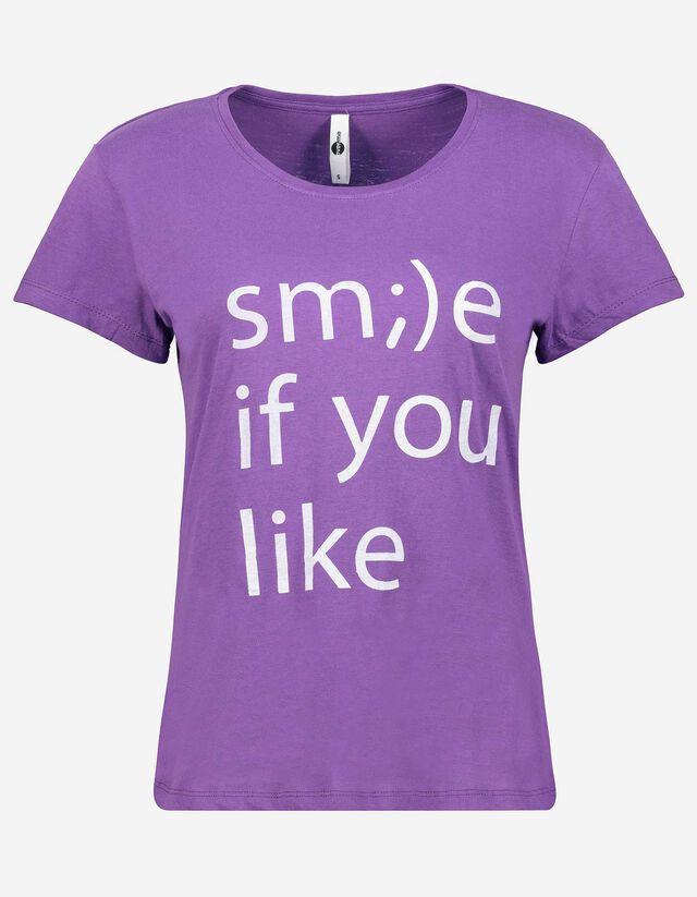 T-shirt - Statement - lilla scuro